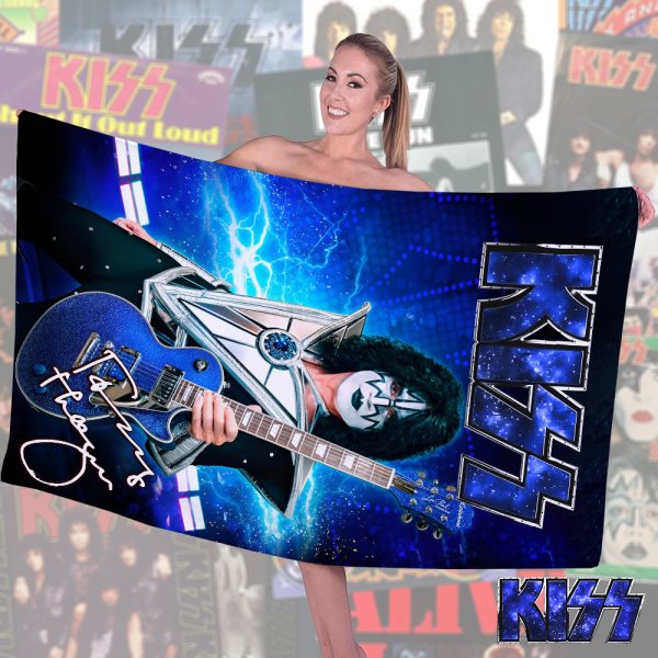 Kiss Band Rectangle Beach Towel - HOATT 5635