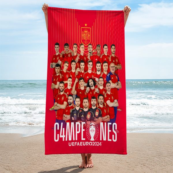 Spain National Football Team Rectangle Beach Towel - HOATT 5596