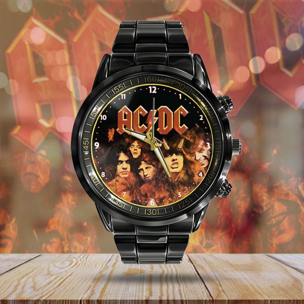 AC/DC Black Stainless Steel Watch - MAITM 7354