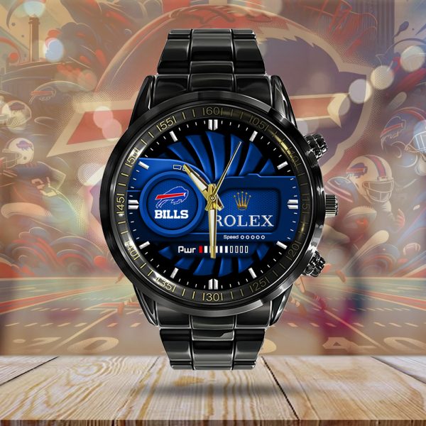 Buffalo Bills x Rolex Black Stainless Steel Watch - MAITM 7423