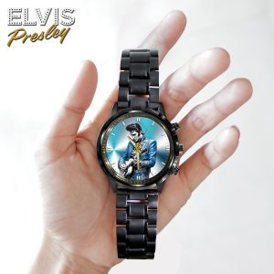 Elvis Presley Black Stainless Steel Watch - HOATT 5725