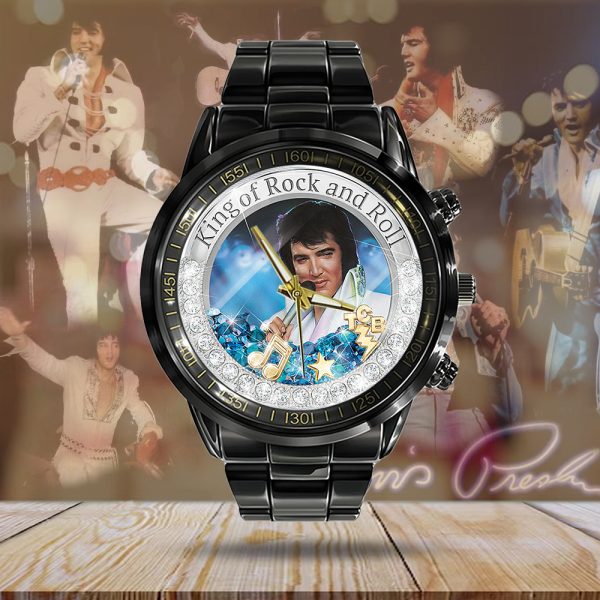 Elvis Presley Black Stainless Steel Watch - MAITM 7475