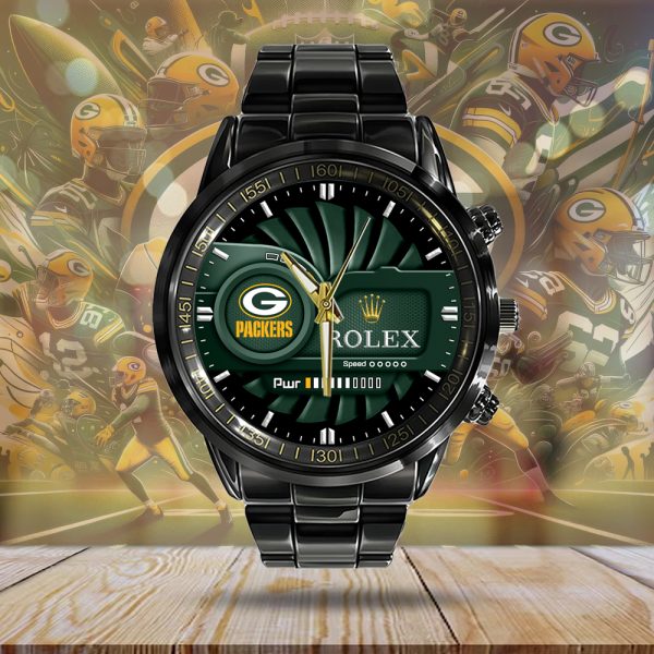 Green Bay Packers x Rolex Black Stainless Steel Watch - MAITM 7526