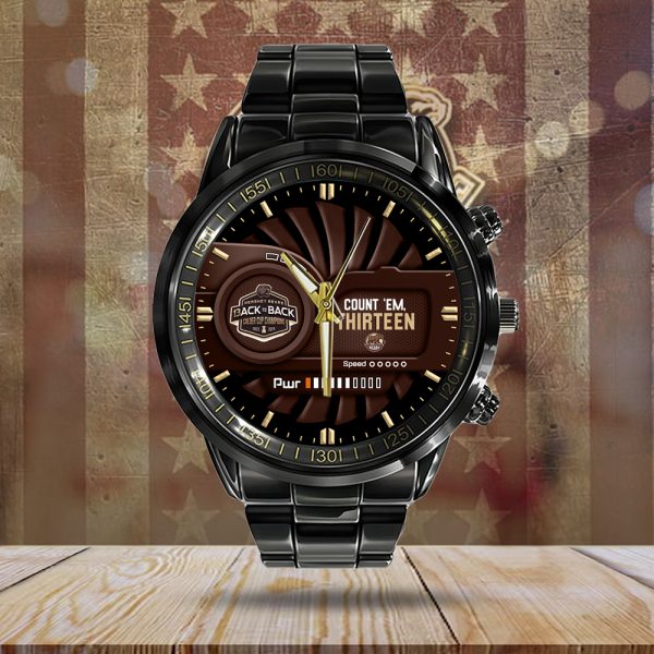 Hershey Bears Black Stainless Steel Watch - MAITM 7223