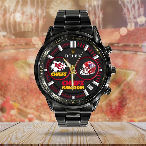 Kansas City Chiefs x Rolex Black Stainless Steel Watch - MAITM 7478