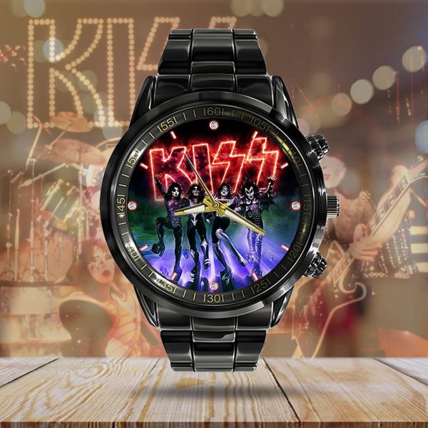 Kiss Band Black Stainless Steel Watch - MAITM 7383