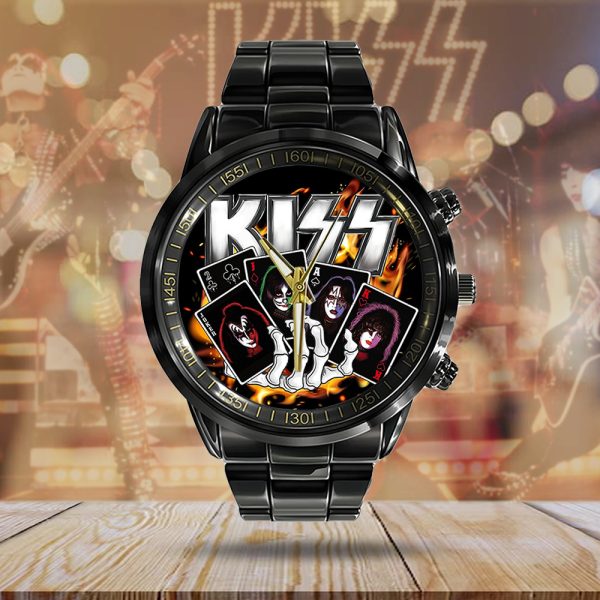 Kiss Band Black Stainless Steel Watch - MAITM 7459