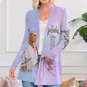 P!nk Women's Patch Pocket Cardigan - MAITM 7440