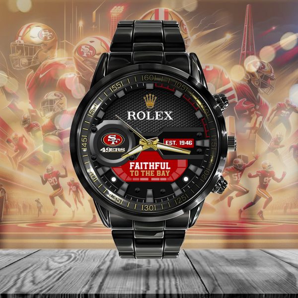 San Francisco 49ers x Rolex Black Stainless Steel Watch - MAITM 7527