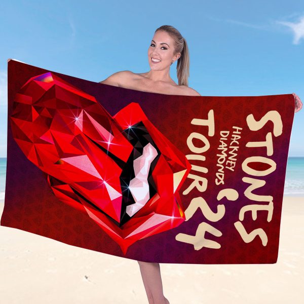 The Rolling Stones Rectangle Beach Towel - MAITM 7321