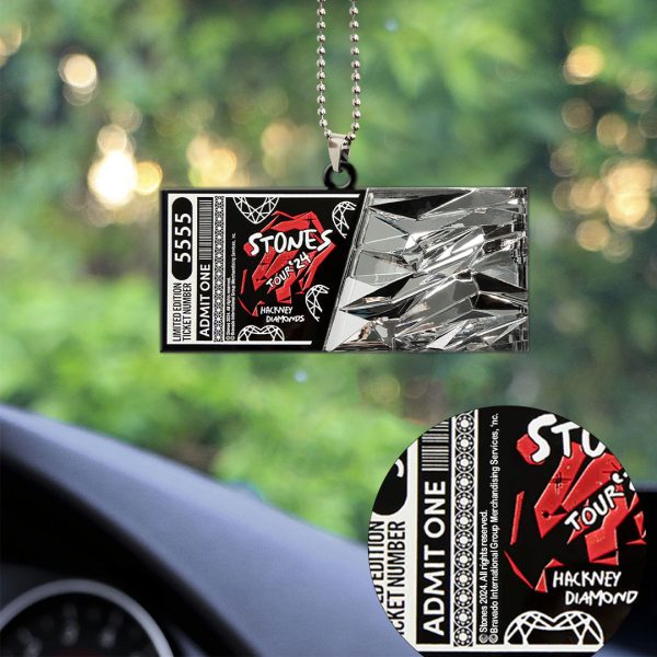 The Rolling Stones Custom Shape 1-sided Acrylic Car Ornament - MAITM 7533