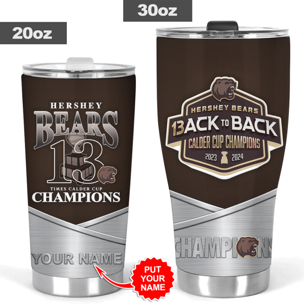 Personalized Hershey Bears Tumbler Cup - HOATT 5398