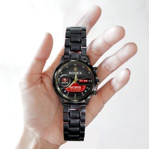 San Francisco 49ers x Rolex Black Stainless Steel Watch - MAITM 7527