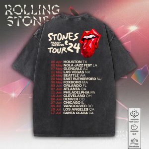 The Rolling Stones 2D Acid Washed Cotton Shirt - MAITM 7502