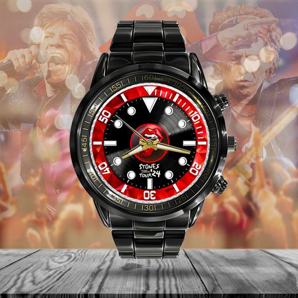 The Rolling Stones Black Stainless Steel Watch - MAITM 7532