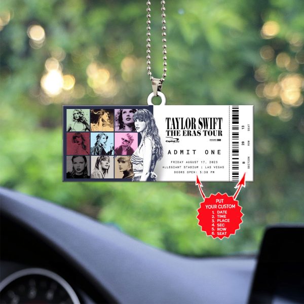 Personalized Taylor Swift Custom Shape 1-sided Acrylic Car Ornament - MAITM 7323