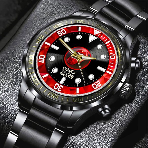 The Rolling Stones Black Stainless Steel Watch - MAITM 7532