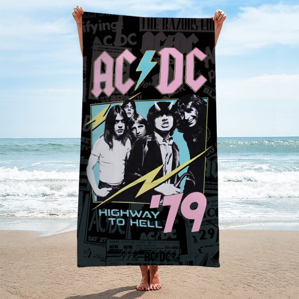 AC/DC Rectangle Beach Towel - TANTN 7485