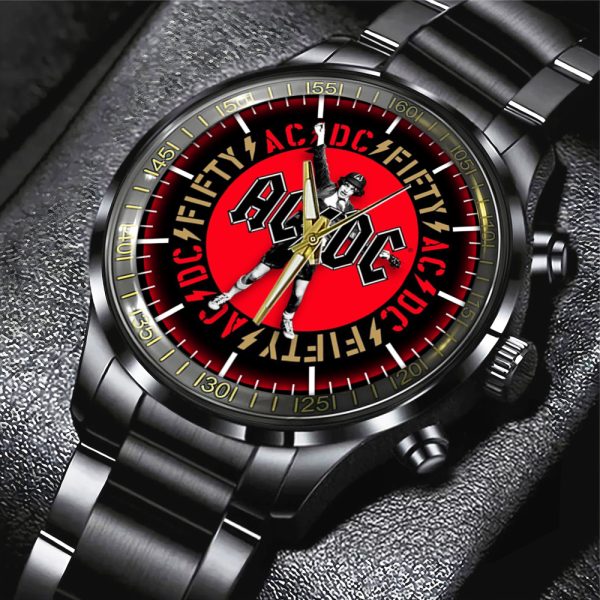 AC/DC Black Stainless Steel Watch - GNE 679