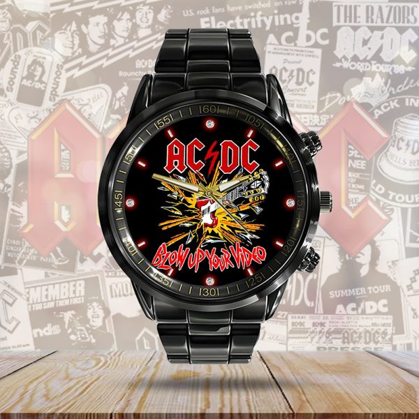 AC/DC Black Stainless Steel Watch - GNE 768