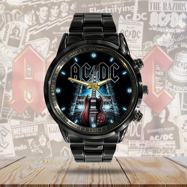 AC/DC Black Stainless Steel Watch - GNE 738