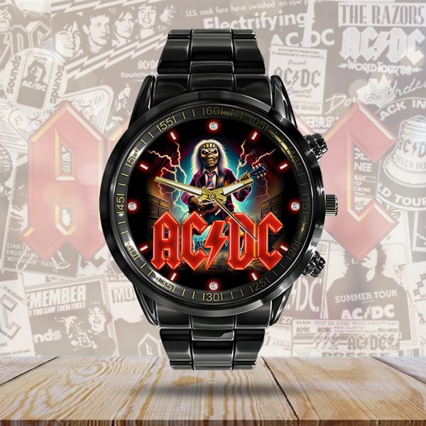 AC/DC Black Stainless Steel Watch - GNE 749