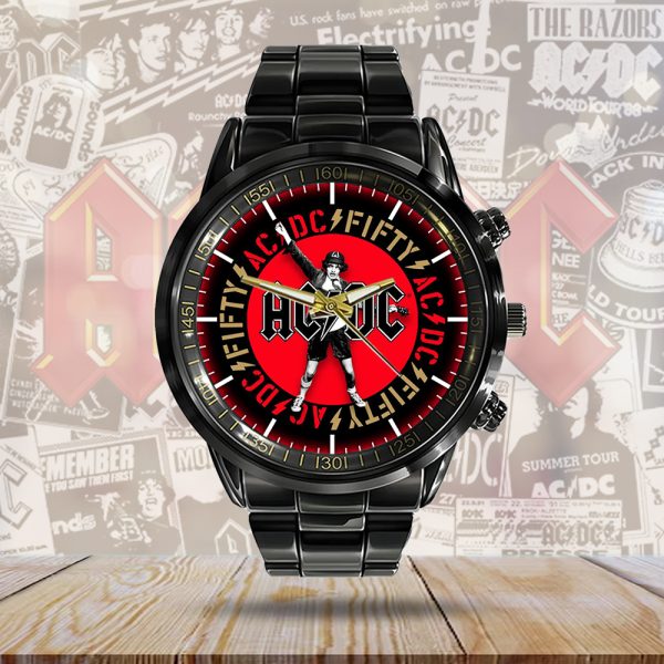 AC/DC Black Stainless Steel Watch - GNE 679