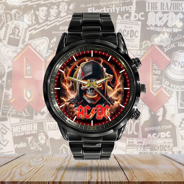 AC/DC Black Stainless Steel Watch - GNE 703