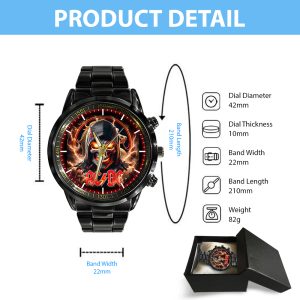 AC/DC Black Stainless Steel Watch - GNE 703