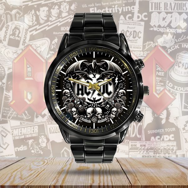 AC/DC Black Stainless Steel Watch - GNE 699