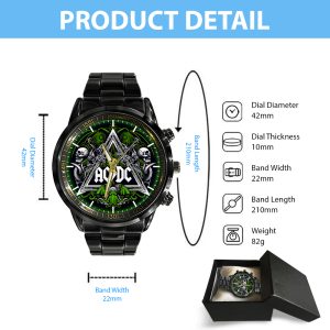 AC/DC Black Stainless Steel Watch - GNE 700