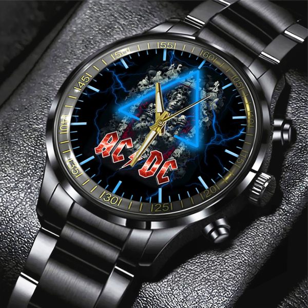 AC/DC Black Stainless Steel Watch - GNE 674