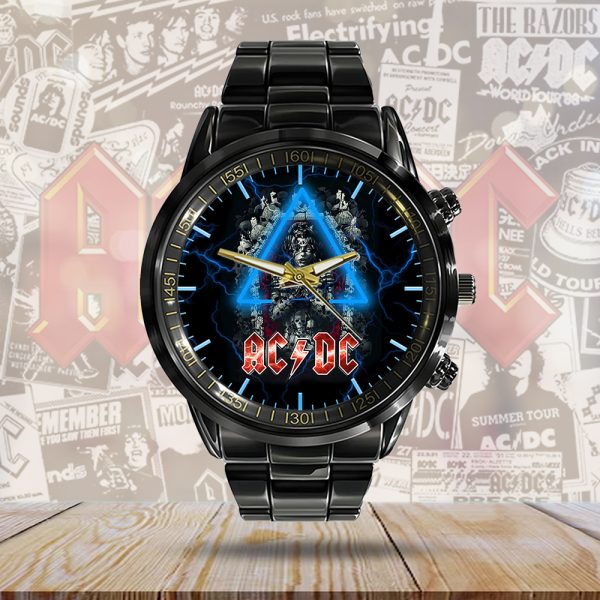 AC/DC Black Stainless Steel Watch - GNE 674