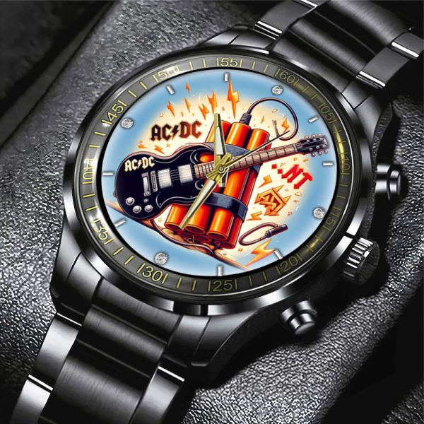 AC/DC Black Stainless Steel Watch - GNE 723