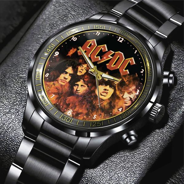 AC/DC Black Stainless Steel Watch - MAITM 7354