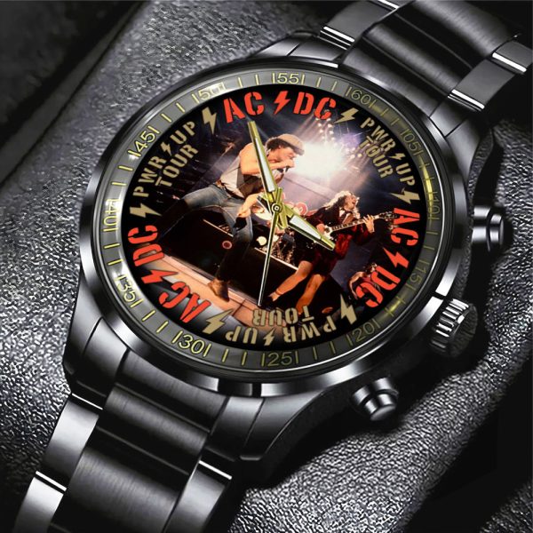 AC/DC Black Stainless Steel Watch - MAITM 7449