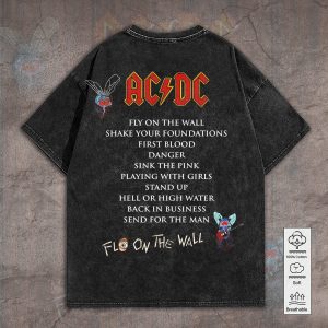 AC/DC 2D Acid Washed Cotton Shirt - GNE 769