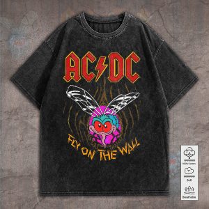 AC/DC 2D Acid Washed Cotton Shirt - GNE 769