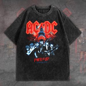 AC/DC 2D Acid Washed Cotton Shirt - TANTN 7552