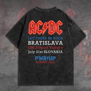 AC/DC 2D Acid Washed Cotton Shirt - TANTN 7552