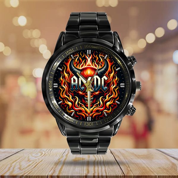 AC/DC Black Stainless Steel Watch - GNE 692