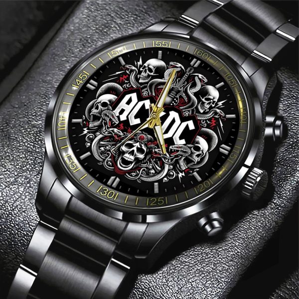 AC/DC Black Stainless Steel Watch - GNE 693