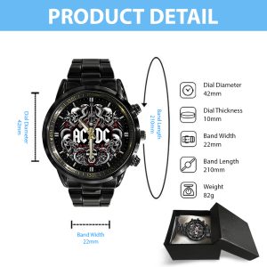 AC/DC Black Stainless Steel Watch - GNE 693