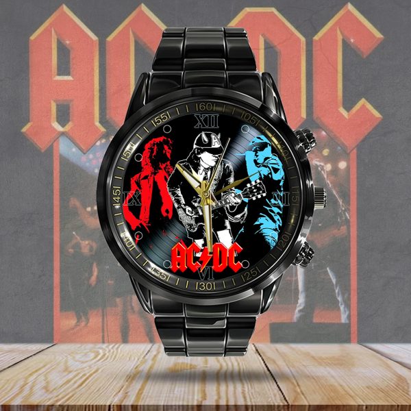 AC/DC Black Stainless Steel Watch - MAITM 7453