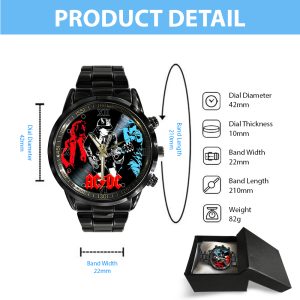 AC/DC Black Stainless Steel Watch - MAITM 7453