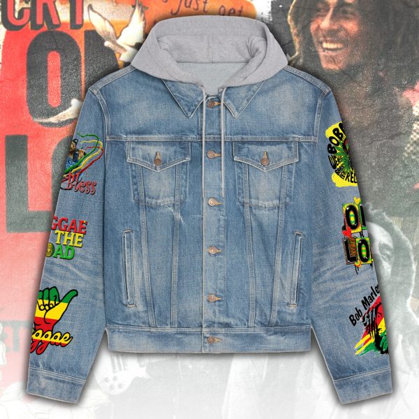 Bob Marley Women's Denim Hood Jacket - ANHNV 4912