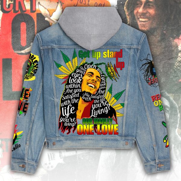 Bob Marley Women's Denim Hood Jacket - ANHNV 4912