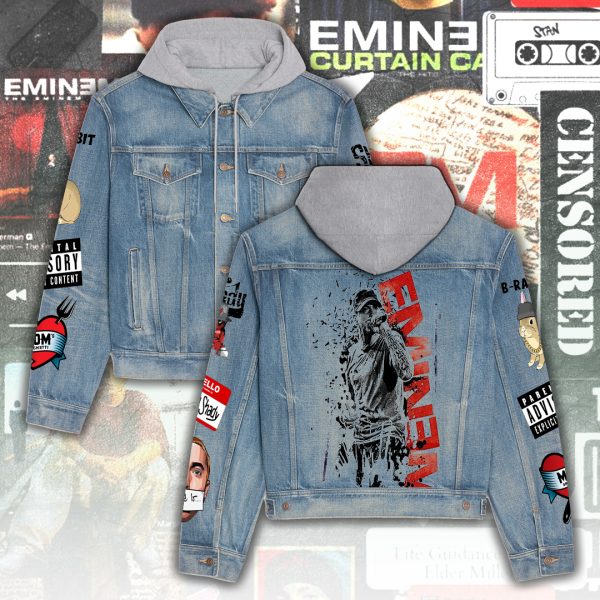 Eminem Women's Denim Hood Jacket - ANHNV 4928