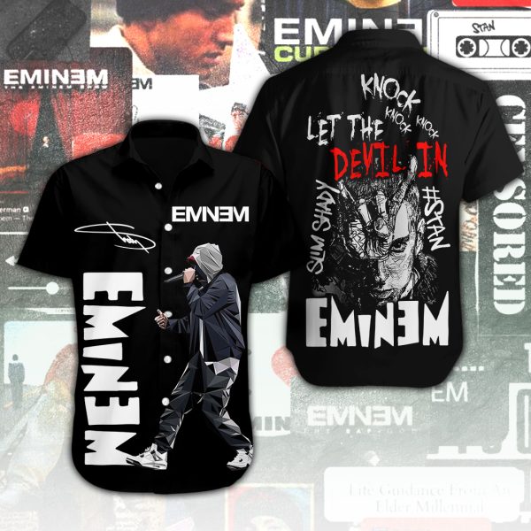 Eminem Short Sleeve Dress Shirt - ANHNV 4930