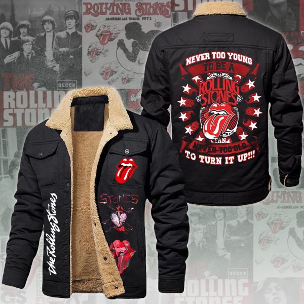 The Rolling Stones 2D Winter Fleece Jacket - ANHNV 4936